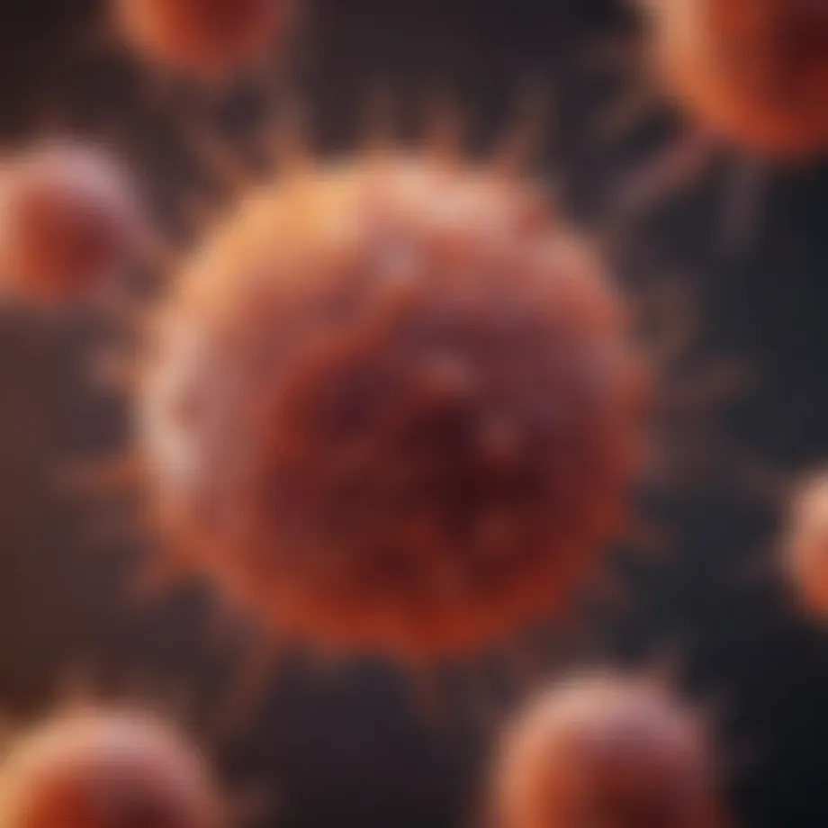 Diagram illustrating the lymphoid cell proliferation in ALL