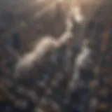 Aerial view of cityscape highlighting pollution in New York