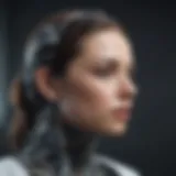 A conceptual representation of artificial intelligence in mental health care.