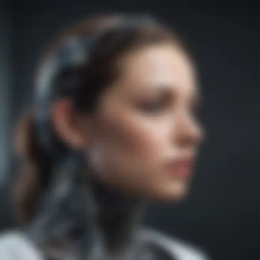 A conceptual representation of artificial intelligence in mental health care.