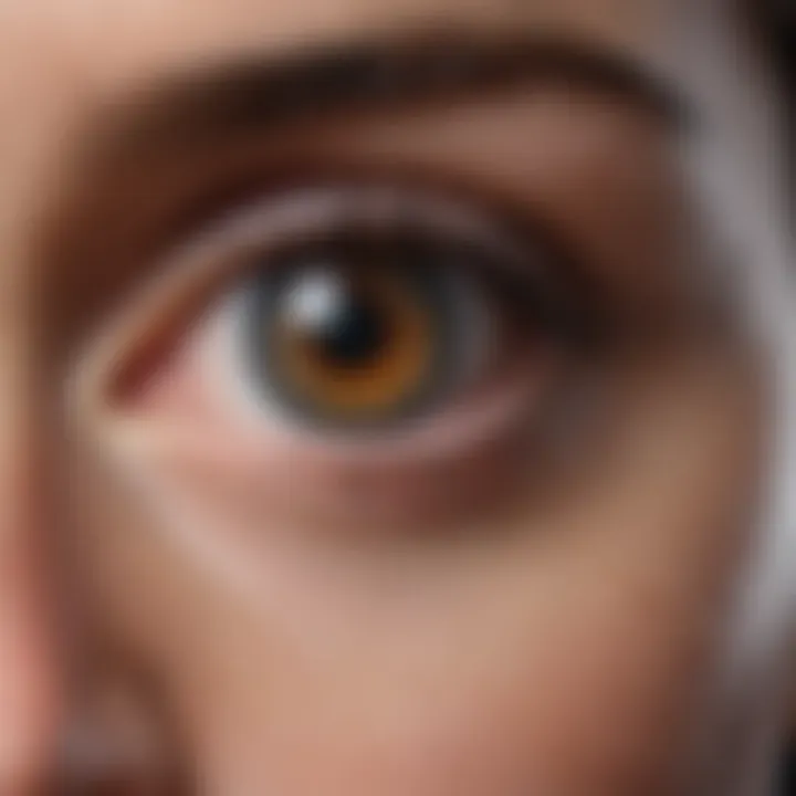 Graphic representation of sarcoidosis in the eyes