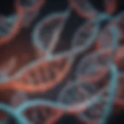 Illustration depicting bacterial DNA structures