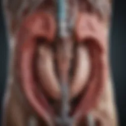 Detailed anatomical diagram of the urinary tract
