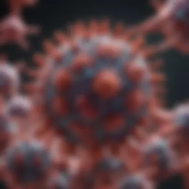 Visual representation of Hepatitis B virus structure