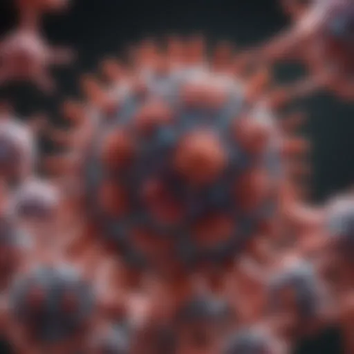 Visual representation of Hepatitis B virus structure