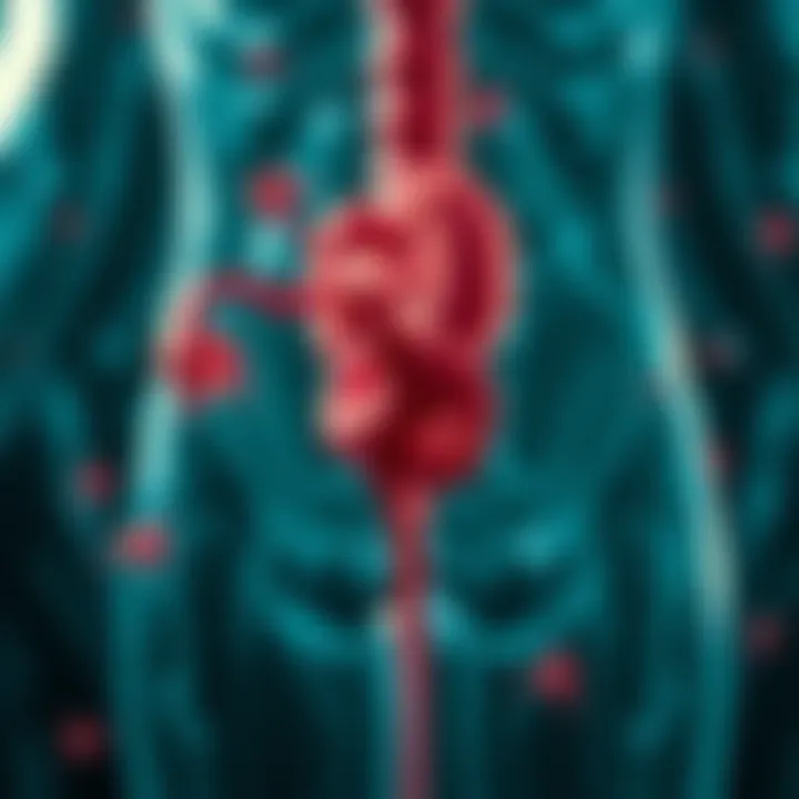 Diagram showing symptoms of urinary tract infection