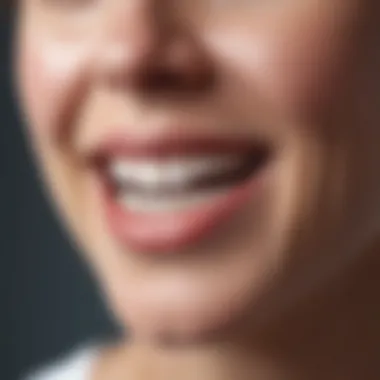 Diagram showing the impact of teeth whitening on dental health