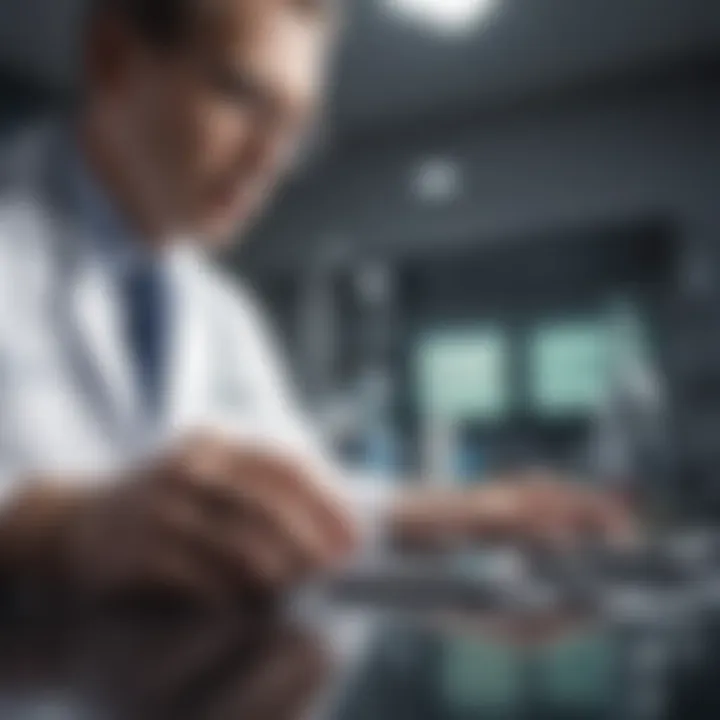 A professional medical illustrator collaborating with healthcare experts