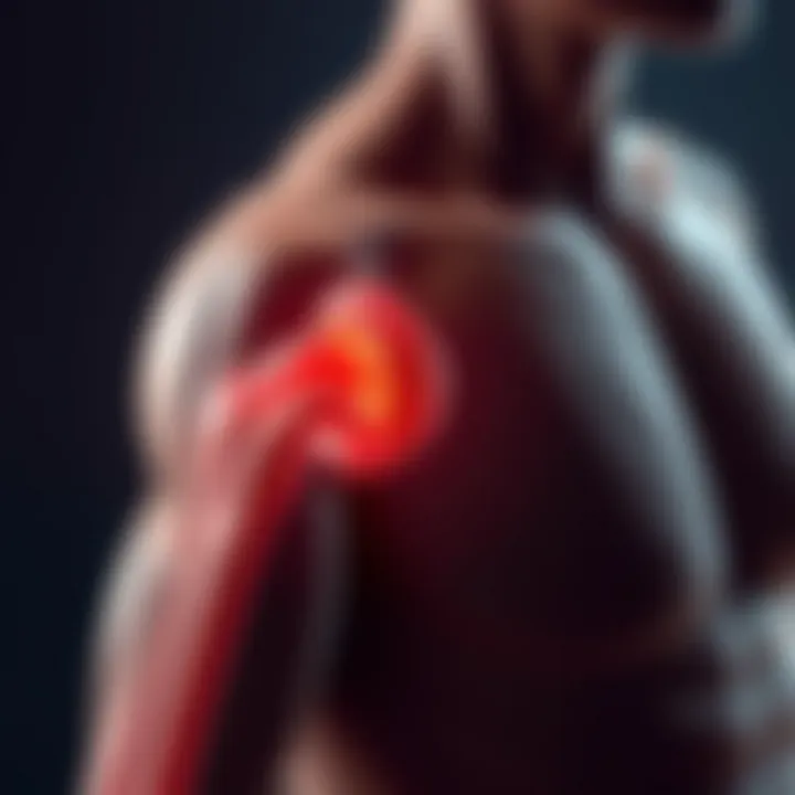 Muscular Atrophy in Rheumatoid Arthritis Diagram showing muscular atrophy linked to rheumatoid arthritis