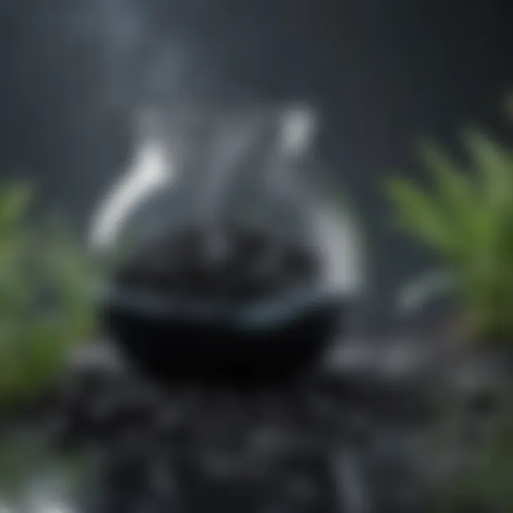 Activated carbon applications in environmental settings, such as water purification