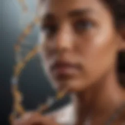 DNA strand representing ancestry and heritage