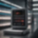 Illustration of an automatic cell counter in action