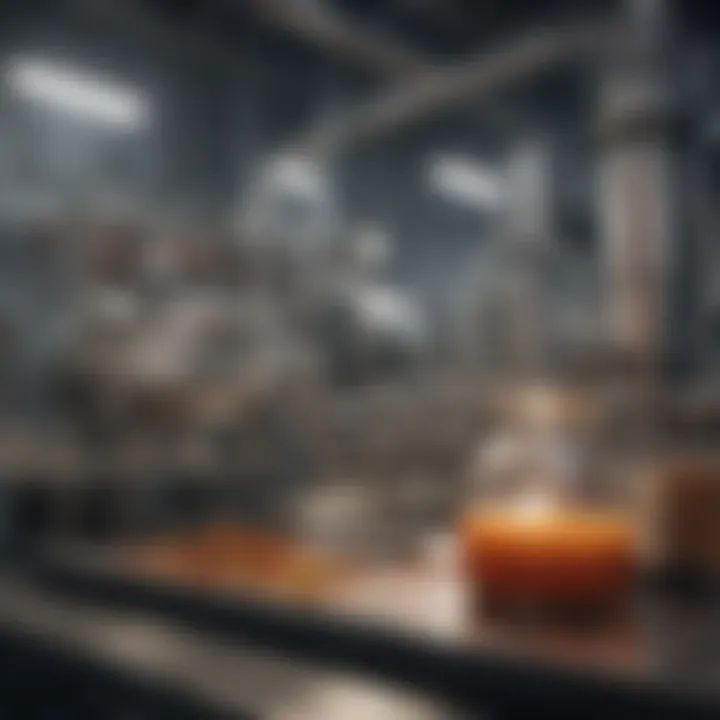Diagram of chemical processing in food