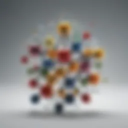 Molecular structure representing nutrient compounds