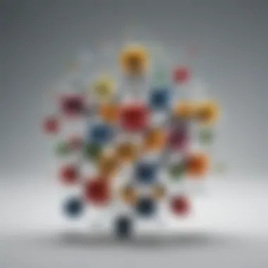 Molecular structure representing nutrient compounds