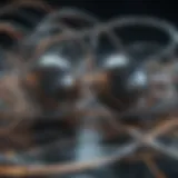 Abstract representation of quantum entanglement