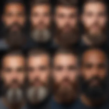 Diversity in Beard Styles Artistic representation of various beard styles highlighting diversity
