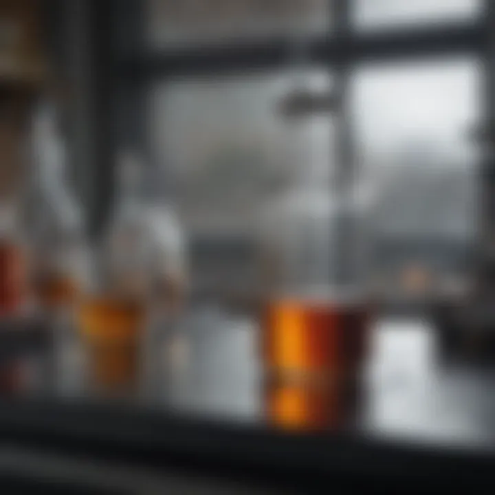 Illustration of experimental setups used for testing glutamic acid solubility.