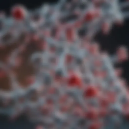 Molecular structure of glutamic acid showcasing its functional groups.