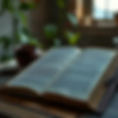 An open book detailing historical uses of herbs in mental health treatment.