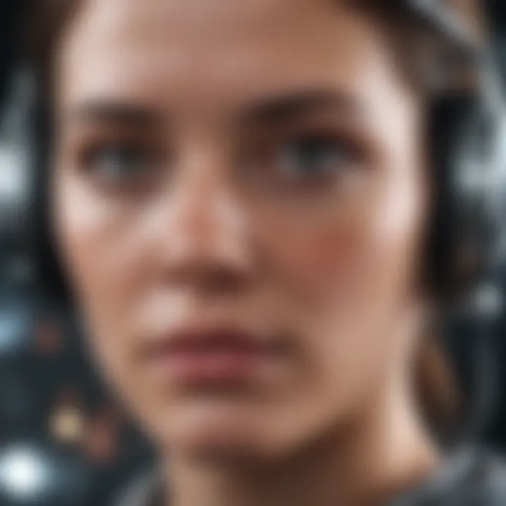 Visual representation of speech recognition technology