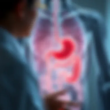Illustration of treatment options for managing lupus-related GI health
