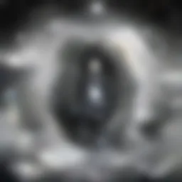 High-resolution depiction of mesoporous silica nanoparticles showcasing their unique structure.