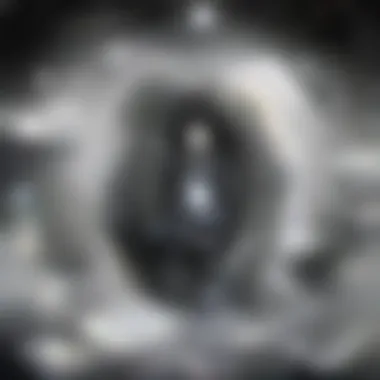 High-resolution depiction of mesoporous silica nanoparticles showcasing their unique structure.