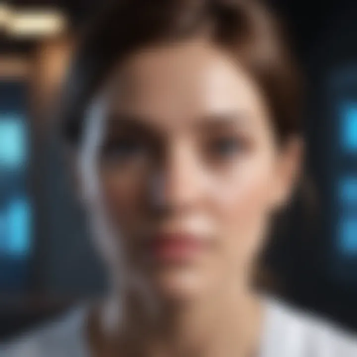 A futuristic depiction of technology enhancing patient care
