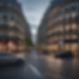 A panoramic view of Paris showcasing the integration of modern and traditional architecture in a scientific research environment.