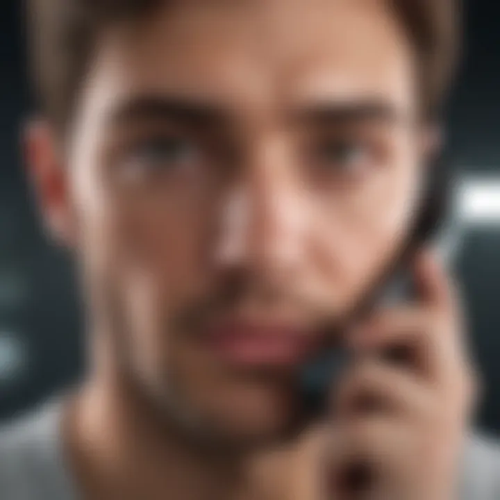 An infographic illustrating the psychological effects of phone reading on comprehension.