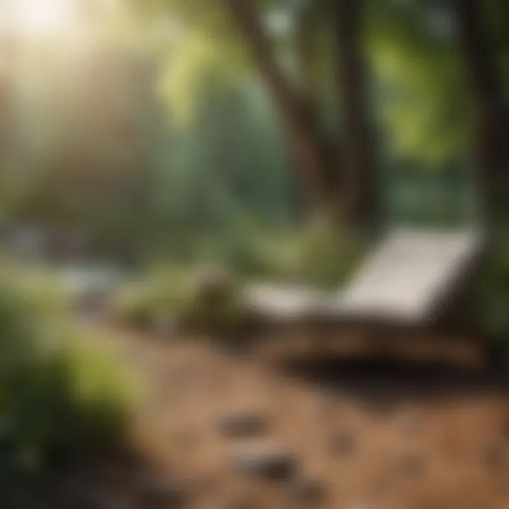 A peaceful outdoor space encouraging midday rests