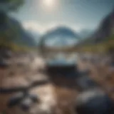 A serene landscape illustrating tranquility amidst chaos