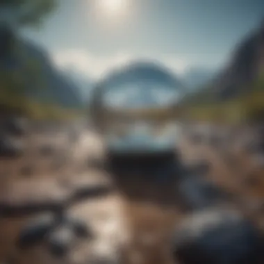 A serene landscape illustrating tranquility amidst chaos