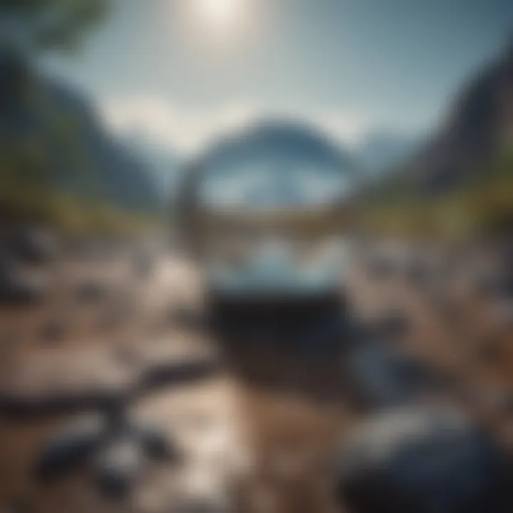 A serene landscape illustrating tranquility amidst chaos