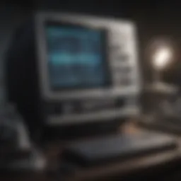 An advanced sonographic machine in a clinical setting