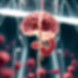 Illustration depicting the gut-brain axis and its influence on mental health