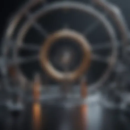 A conceptual illustration representing the synergy between science and technology.
