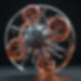 An intricate molecular structure illustrating the principles of chemistry.