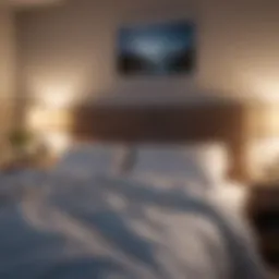 A serene bedroom environment promoting restful sleep