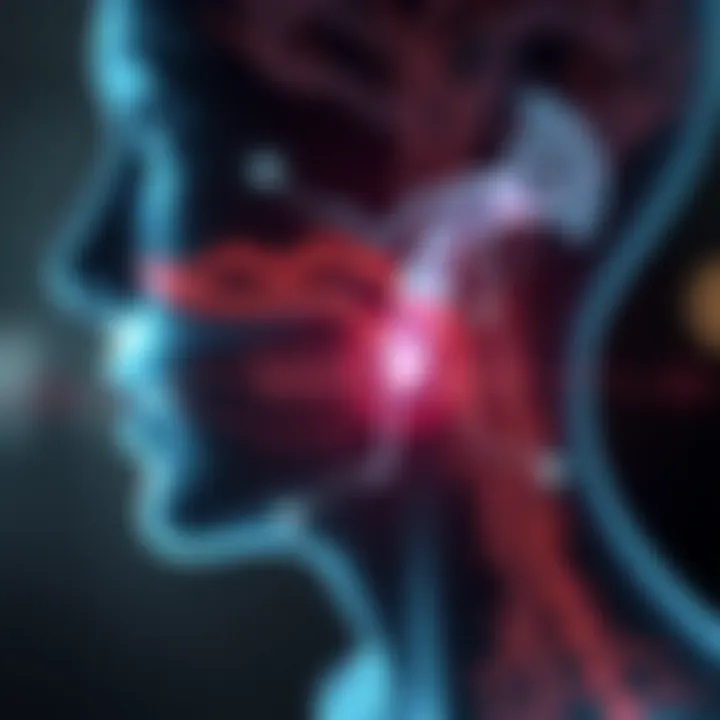 Illustration showing the connection between sound and the vagus nerve