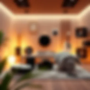 Therapeutic Environment for Sound Therapy Relaxing environment showcasing sound therapy tools
