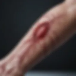 Healthy blood circulation promoting wound recovery