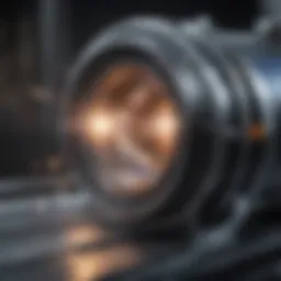 Schematic representation of focused ion beam technology in action