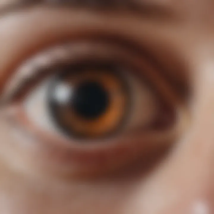 Fundus examination revealing characteristic changes in RP