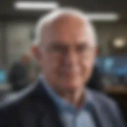 Gordon Moore in his early days at Intel, showcasing his innovative spirit.