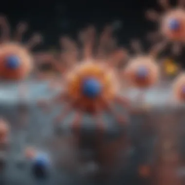 Graphic illustrating antibody response