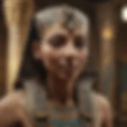 An ancient Egyptian artifact displayed in a university museum