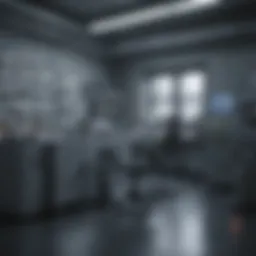 Advanced laboratory setting with scientific equipment