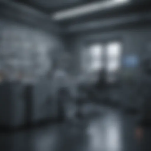 Advanced laboratory setting with scientific equipment